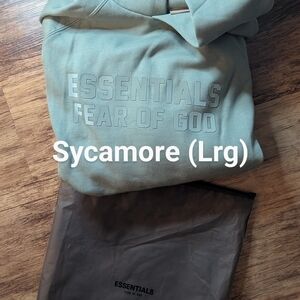 Fear of God Essentials Green Hoodie